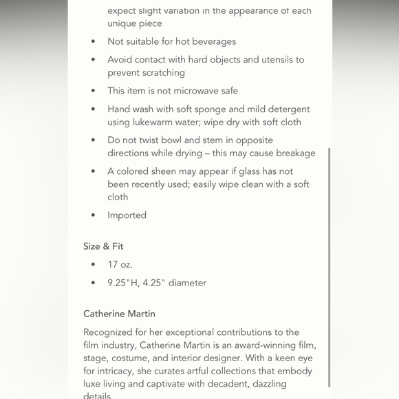 ✨ 24K Gold PINK Catherine Martin Gold Starry Night Wine Glasses - Picture 6 of 10